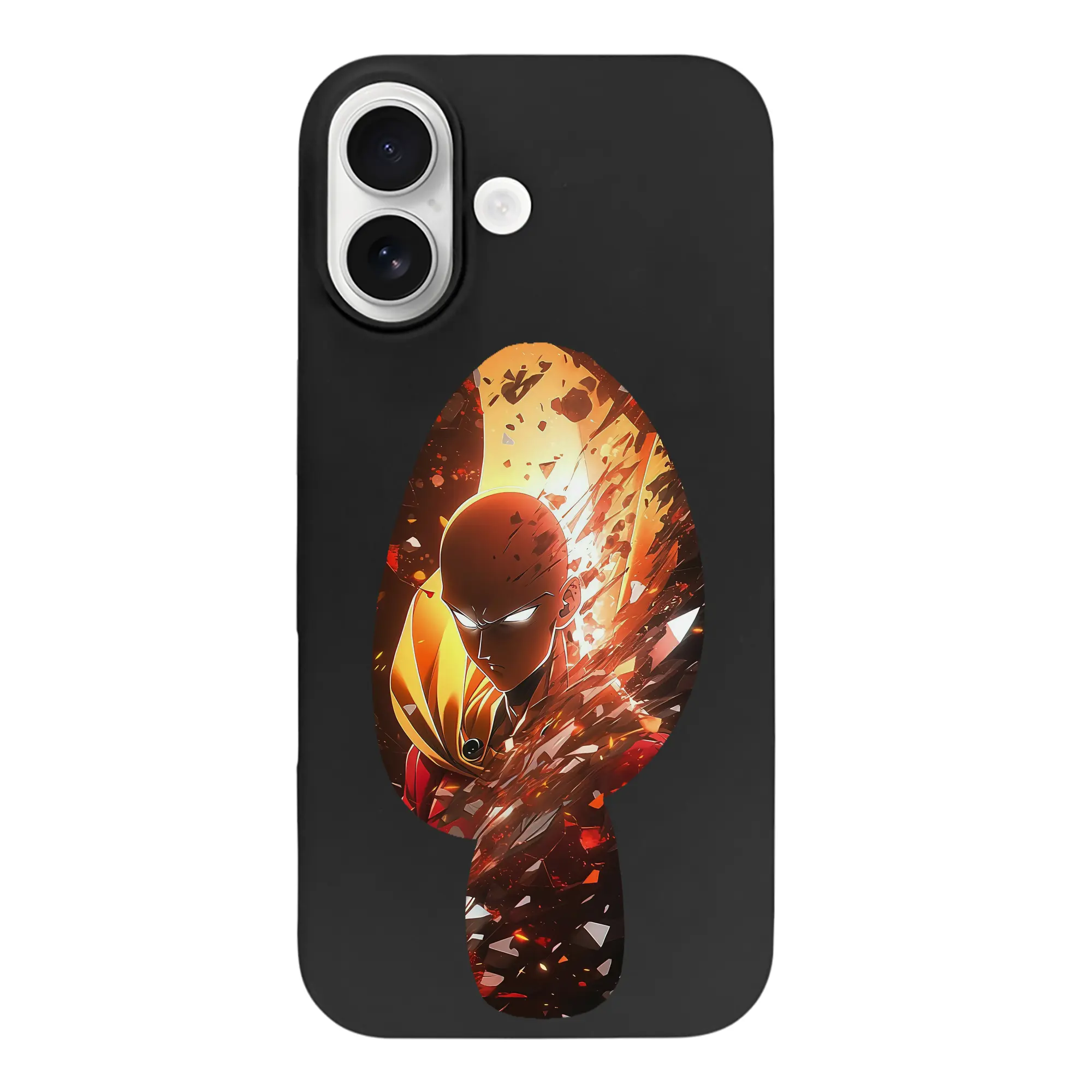 ワンパンマン グッズ サイタマ - iPhone 17 シリーズ シリコンケース 薄型 耐衝撃 指紋防止 ソフトタッチカバー 精密フィット 傷防止 保護ケース iPhone 17/17 Air/17 Pro/17 Pro Max 対応